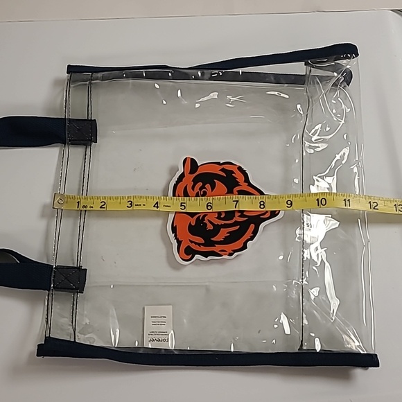 Chicago Bears Clear Tote Bag - Picture 6 of 9